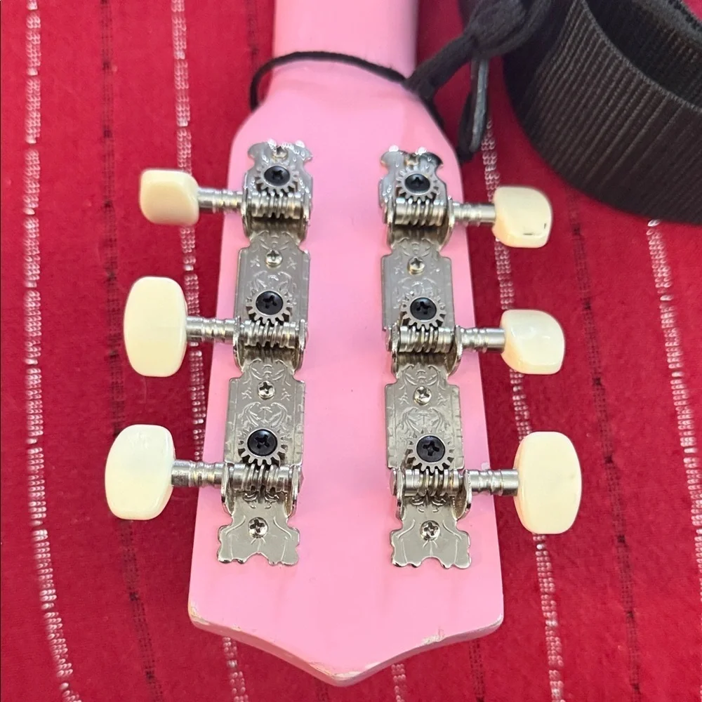 Robson Acoustic Guitar with strap 30” Junior Size Model ROB30 pink - Picture 10 of 14